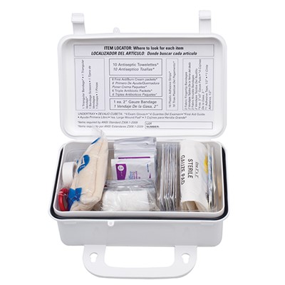 10 PERSON FIRST AID KIT W/CPR MASK