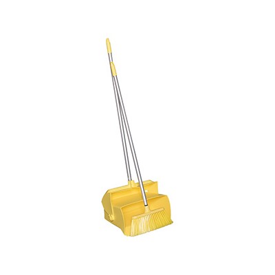 YELLOW UPRIGHT LOBBY DUSTPAN WITH ANGLE
