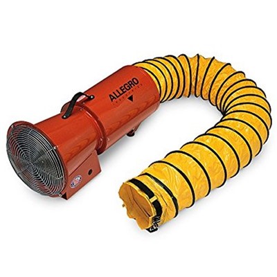 AC BLOWER W/CANISTER & 25FT DUCTING