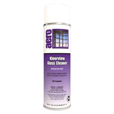 AEROSOL GLASS CLEANER 20OZ 12/CS