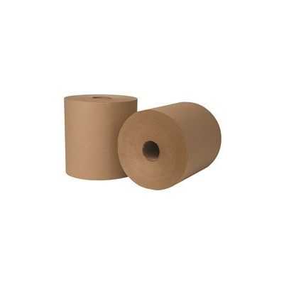 SLOTTED BROWN ROLL TOWELS 8"X800' 6/CS